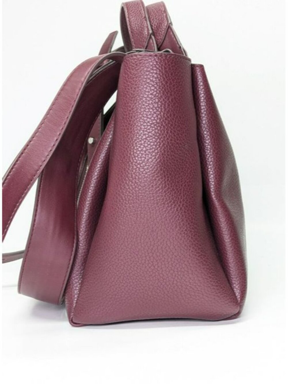 DKNY Willa Women's Small Top Handle Satchel Bag in Burgundy (MSRP $198) - Picture 4 of 12